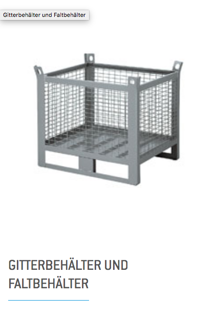 INDUSTRIEBEHÄLTER AUS KUNSTSTOFF UND AUS METALL