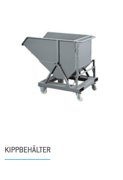 INDUSTRIEBEHÄLTER AUS KUNSTSTOFF UND AUS METALL
